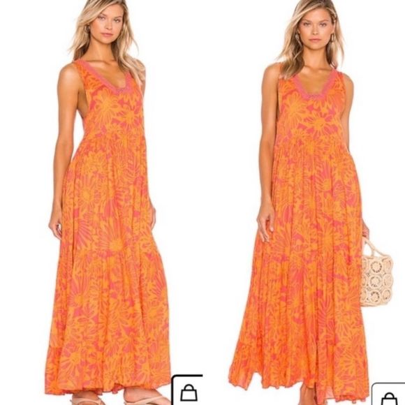NWT Free People Intimately   Tiers For You maxi dress size M - Picture 8 of 10